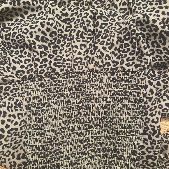 Free People Blue Cheetah Work Top - Picture 5 of 5
